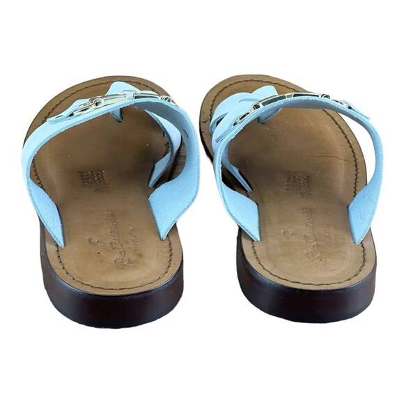 Re Ferdinando size White Leather flip flops sandal - Picture 3 of 7